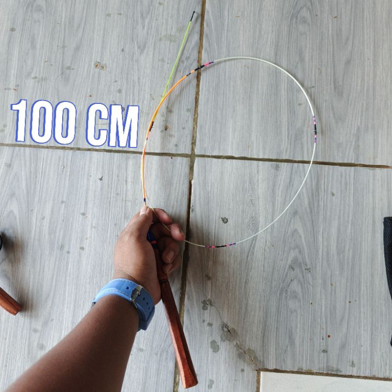 joran pancing fiber telkom super lentur 100cm