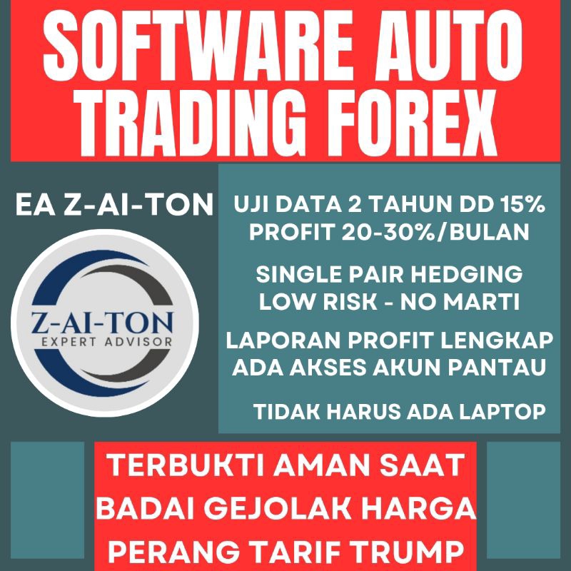 EA ROBOT FOREX TRADING ORIGINAL TERBAIK - EA Z-AI-TON versi terbaru NewGEN 2025 - Terbukti AMAN & PR