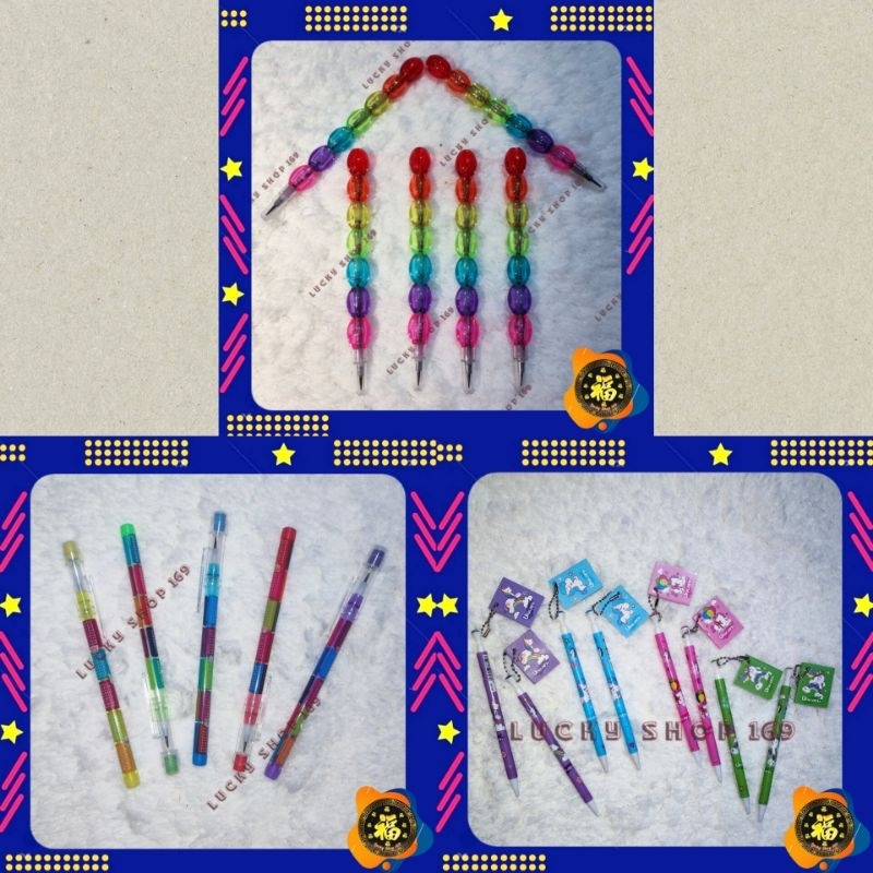 

Pensil Susun | Pensil Tingkat | Pensil Mekanik Unicorn FREE Buku 1 PCS