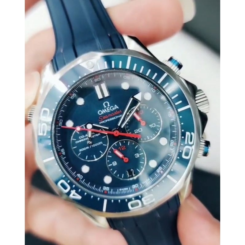 JAM TANGAN OMEGOD SEA DIVER RUBBER QUARTZ BATRE