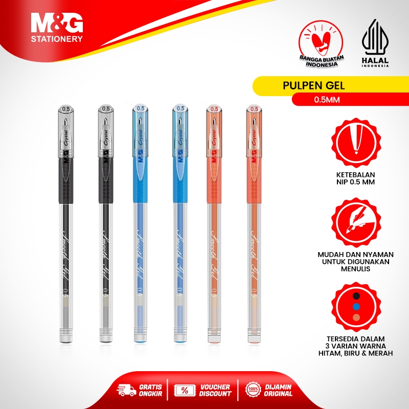 

M&G Gel Pulpen Gel Tip 0.5mm Menulis Lebih Lembut