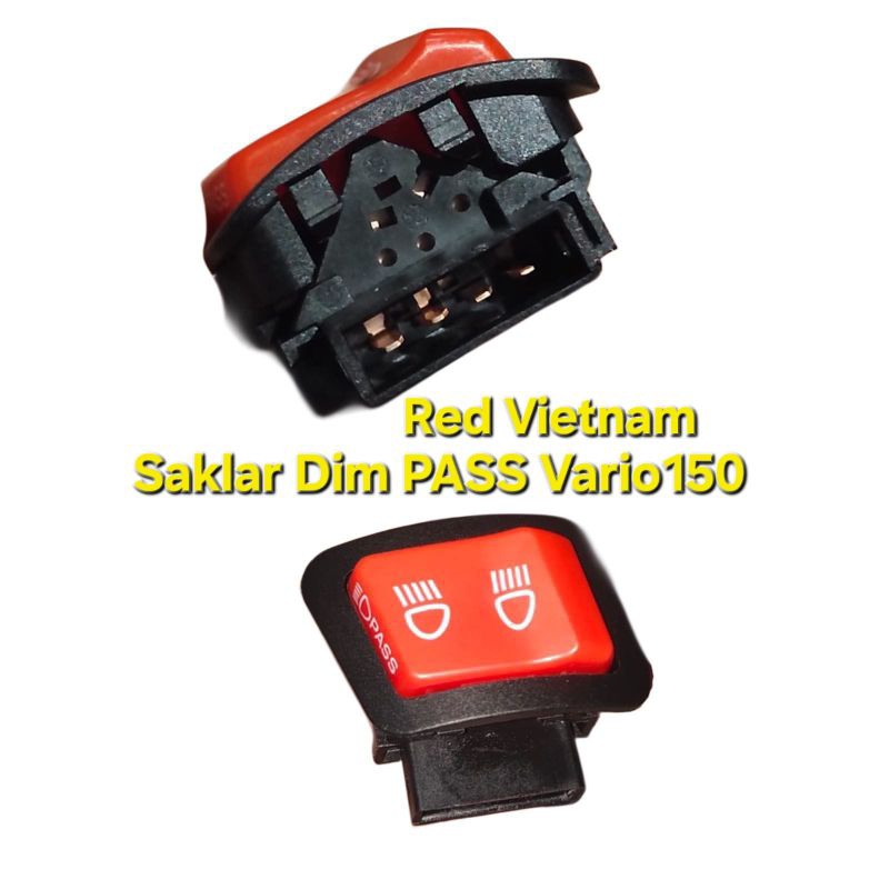 Saklar Tombol Dimmer Warna Merah Vietnam Lampu Beam Switch Dimmer Dim Led Mesin
