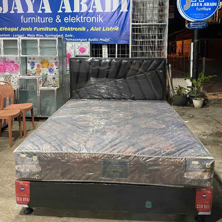 Kasur Spring Bed Set Divan | Kasur Spring Bed President 160x200