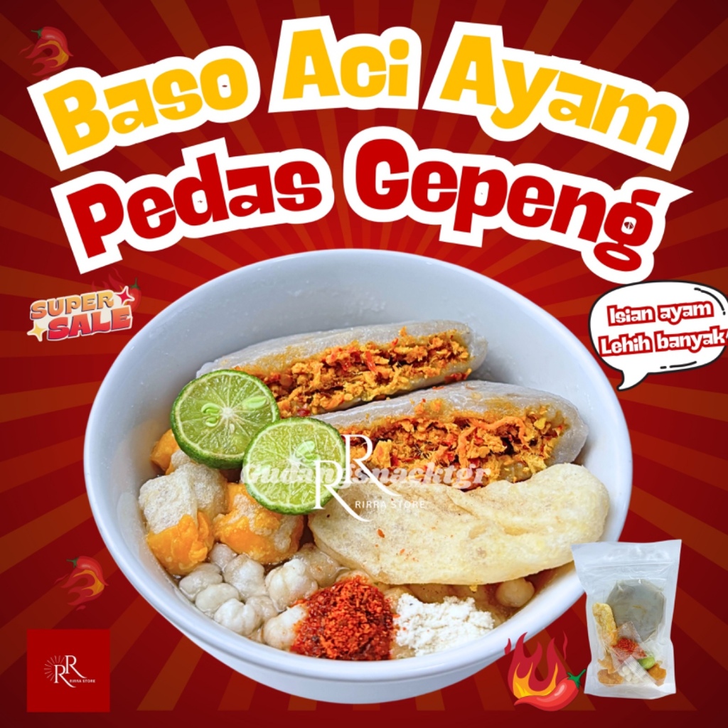 

SPECIALLL 1 BKS BASO ACI AYAM SUWIR GEPENG / PIPIH AYAM SUWIR PEDAS MELIMPAH HOTPOT INSTAN