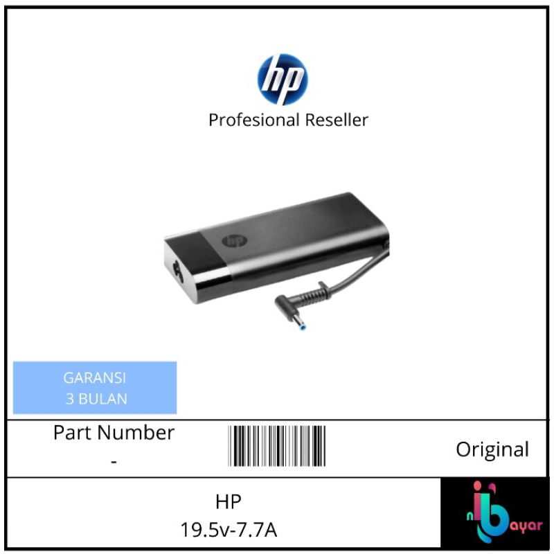 Adaptor / Charger HP Spectre 15-DF000 X360 Pavilion 15-CX0008CA Series Original