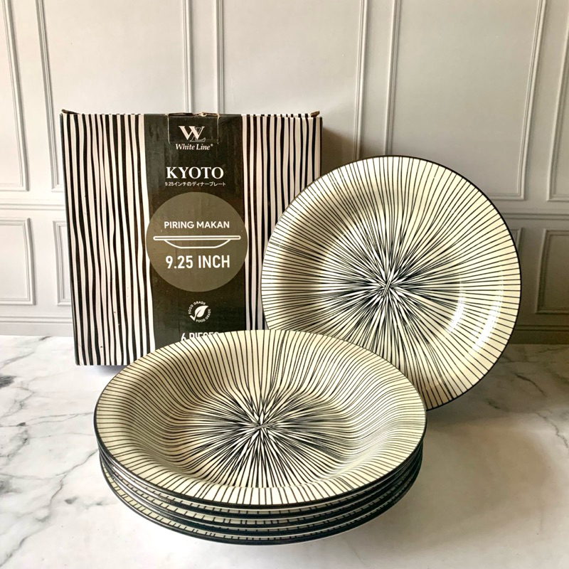 Piring Keramik 6 PCS - Piring Kyoto