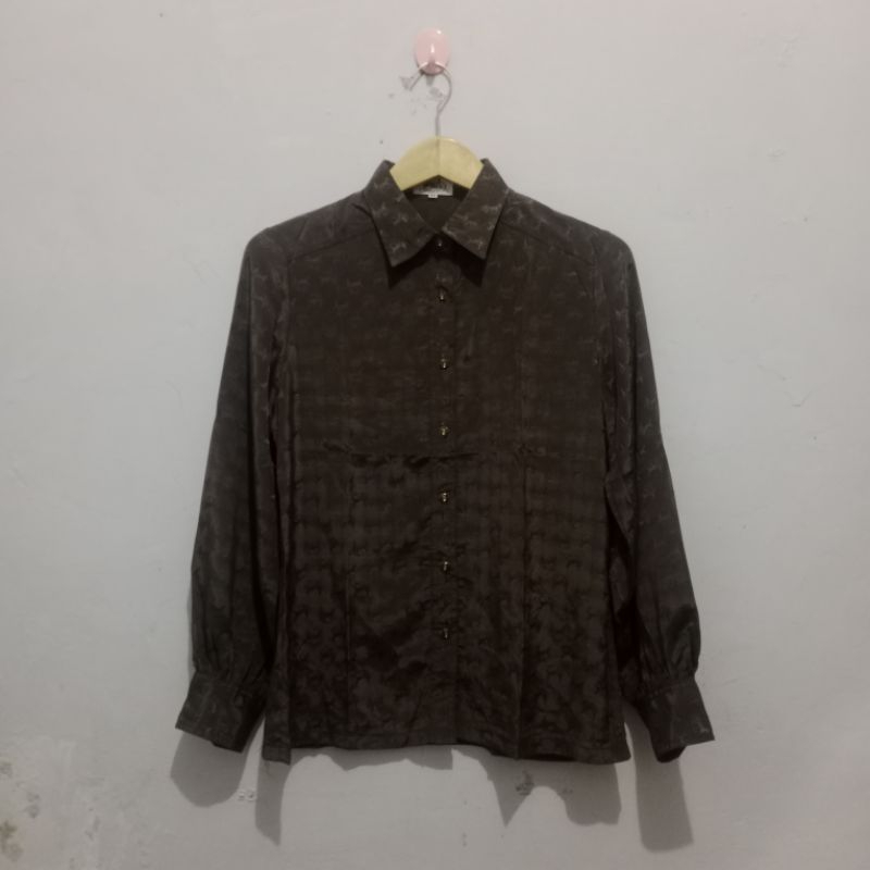 Celine horsebit monogram blouse