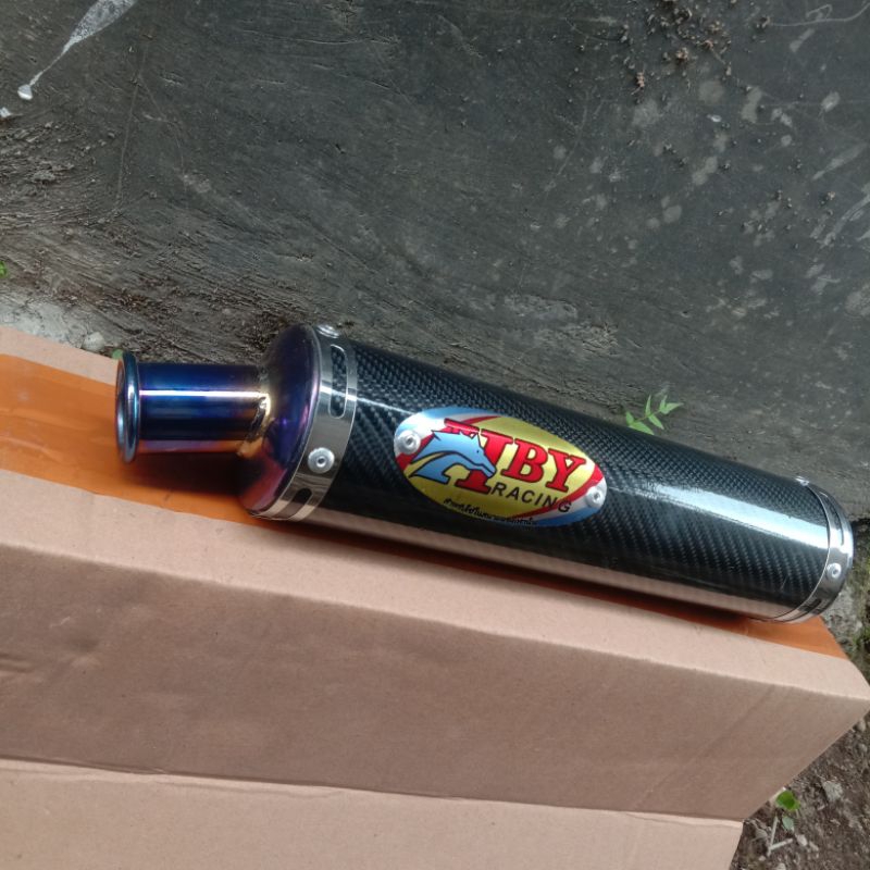 Knalpot HBY Thailand silincer only knalpot HBY racing panjang 30 cm