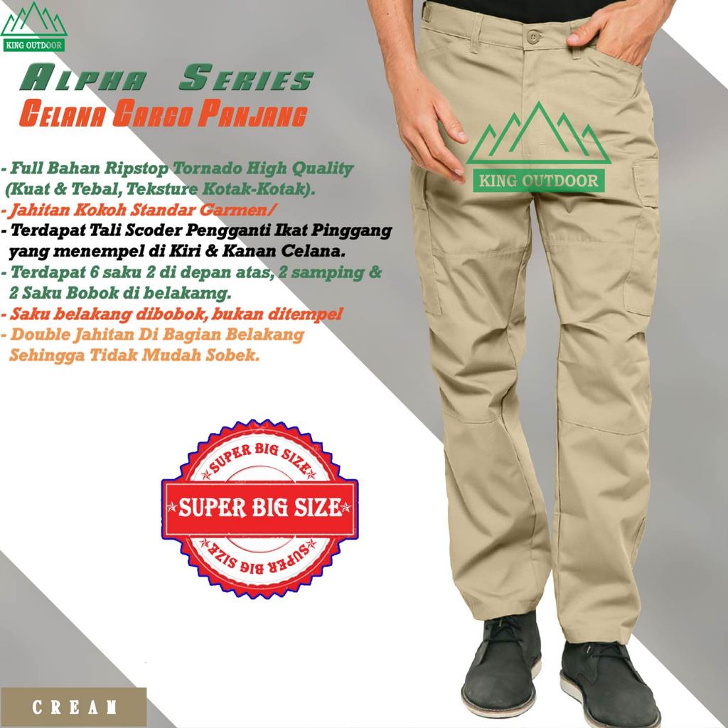 CELANA TACTICAL POLISI BIG SIZE (40-42-44) | CELANA PDL MILITER | CELANA CARGO