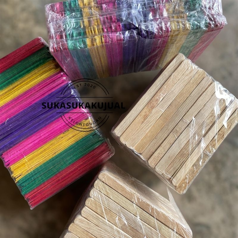 

stick ice cream/stick kerajinan warna polos