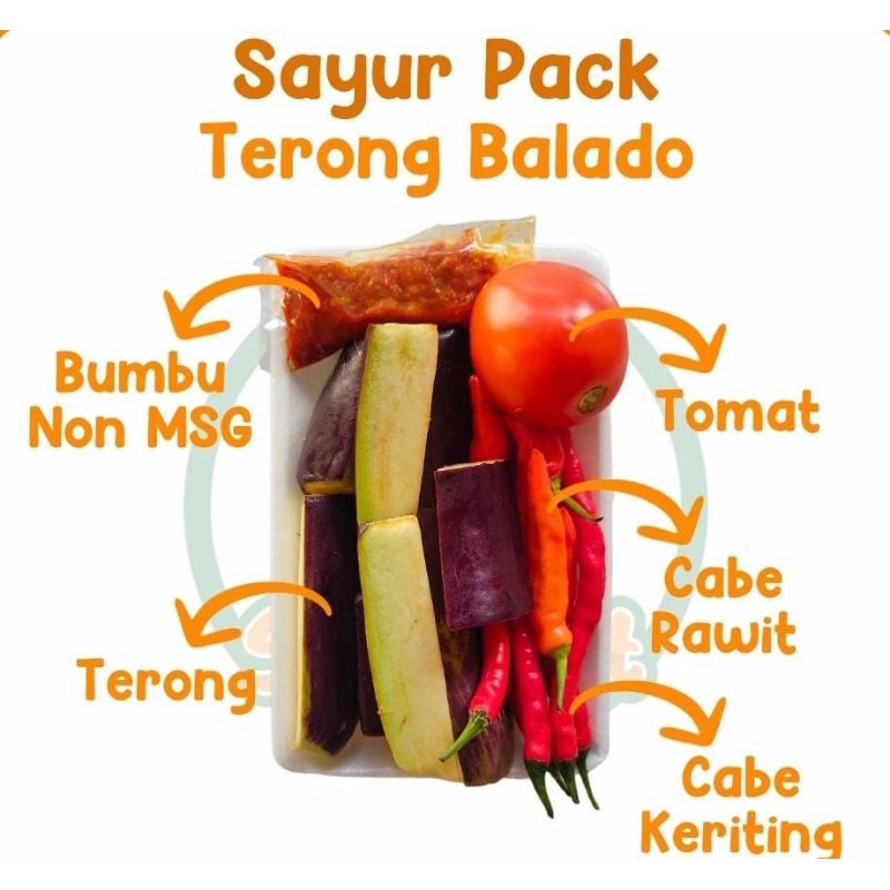 

KIRIM INSTAN Paket Sayur Potong Terong Balado / Terong Balado Pack