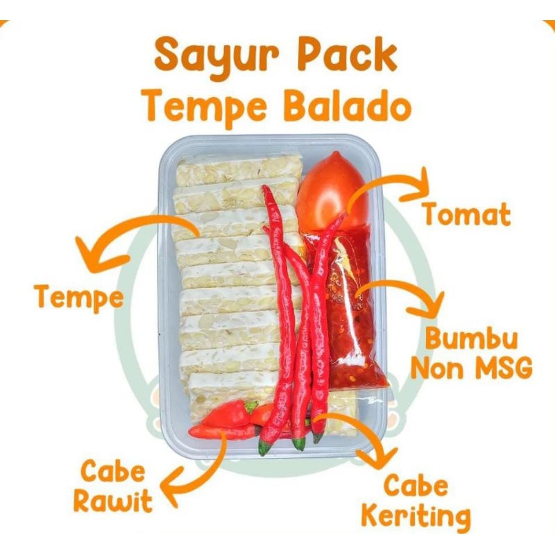 

KIRIM INSTAN Paket Lauk Tempe Balado / Lauk Tempe Balado