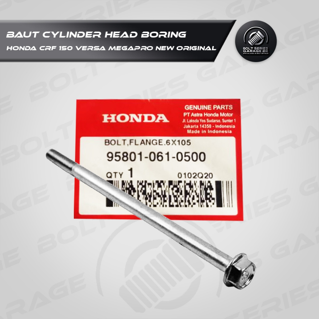 Baut Cylinder Head Boring CRF 150 Versa Megapro New