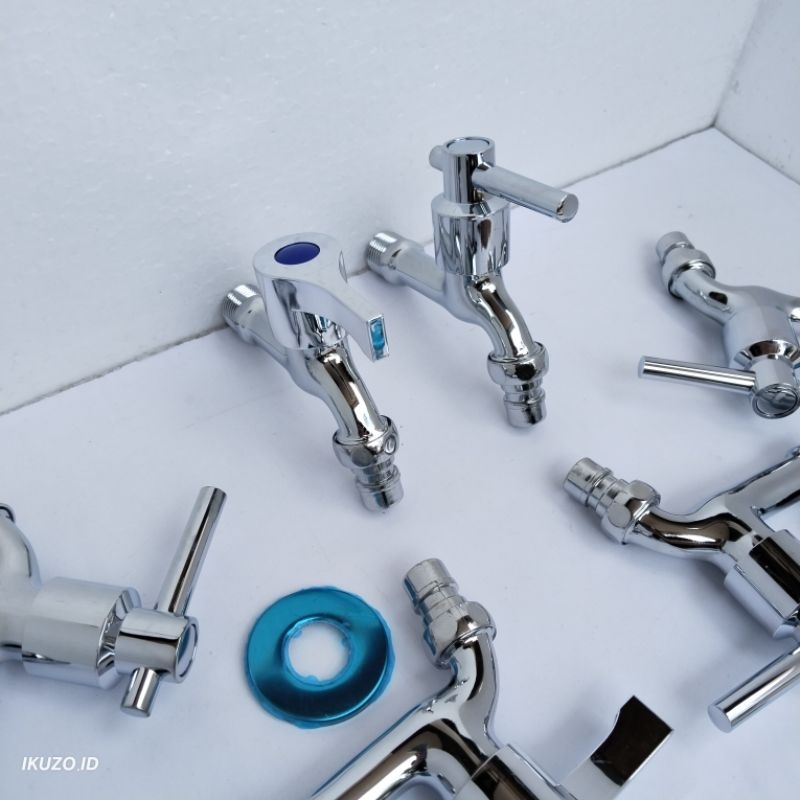Awet Tebal Keran Taman Chrome Kran Wudhu Keran Sambungan Selang Mesin Cuci