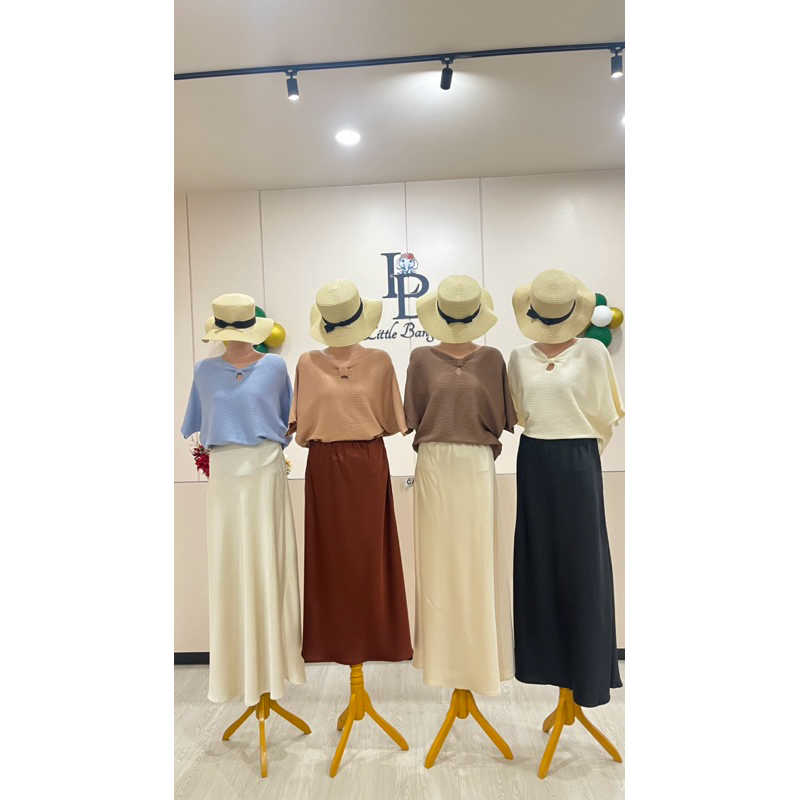 159- Rok Silk Skirt | rok satin | Korean skirt