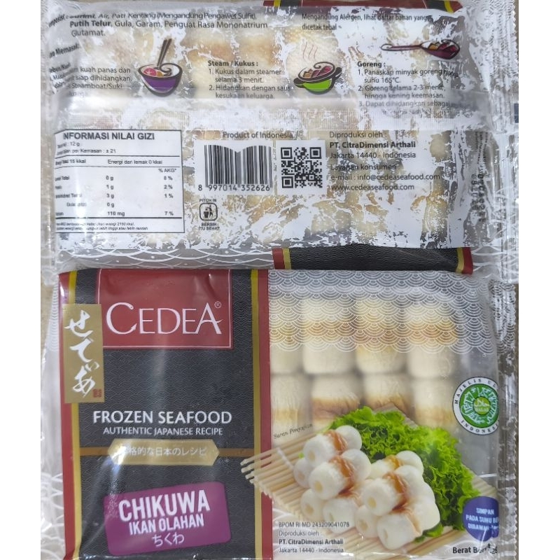 

Chikuwa Cedea ikan 250gr