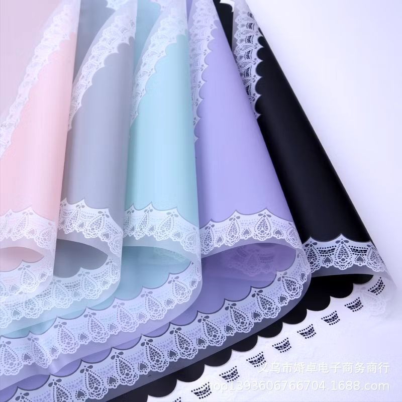 

Lace Frame Wrapping Bouquet|| Kertas Cellophane Bordir