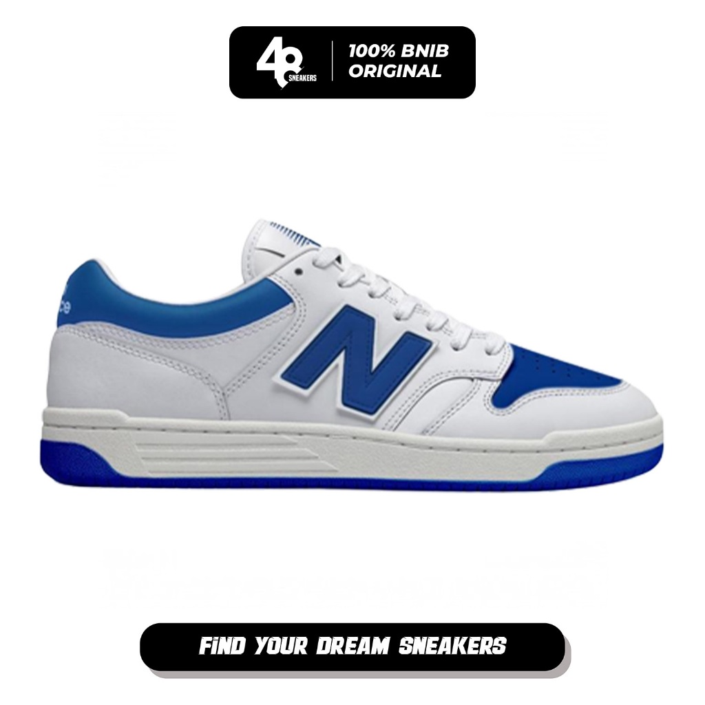 Sepatu Sneakers Pria 480 White Blue (BB480LCB)