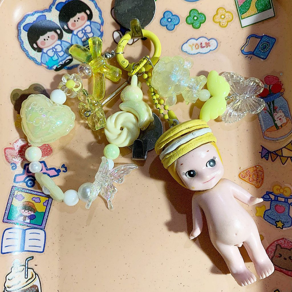 ⋆𐙚baby ۶ৎ sonny angel X laduree gantungan kunci / keychain macaron kuning ⋆𐙚baby ۶ৎ