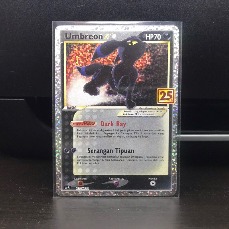 Umbreon EX 25th kartu Pokemon 25th Anniversary Indonesia