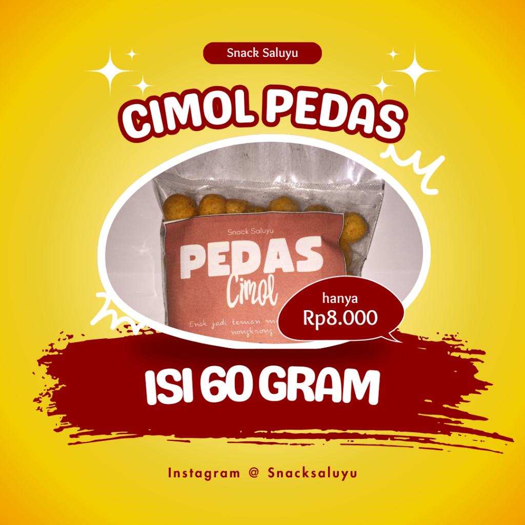 

Cimol Pedas 60 Gram Snack Jajanan Ringan Makanan Ringan Siap Santap Jadi Teman Nonton Jalan Jalan Siap Makan