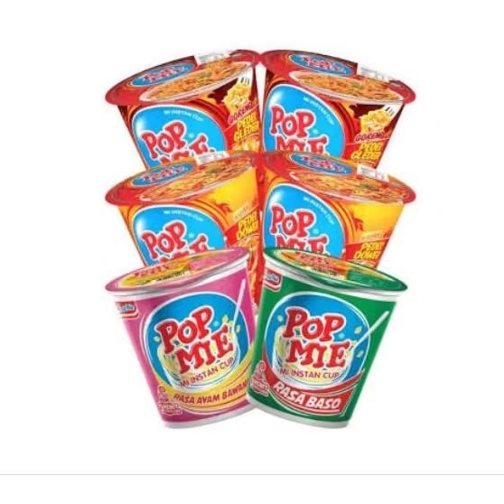

POP MIE CUP KEMASAN 35 GR RASA AYAM BAWANG | BASO | SOTO AYAM | MIE GORENG PEDAS