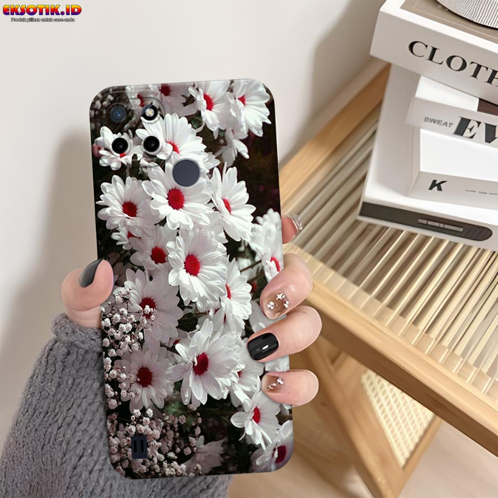 Case REALME C21Y C25Y- Eksotik.id - Casing REALME C21Y C25Y - Case BUNGA - Skin Handphone - Silikon 
