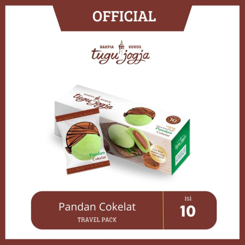 

Bakpia Kukus Tugu Jogja isi 10 Pandan Coklat