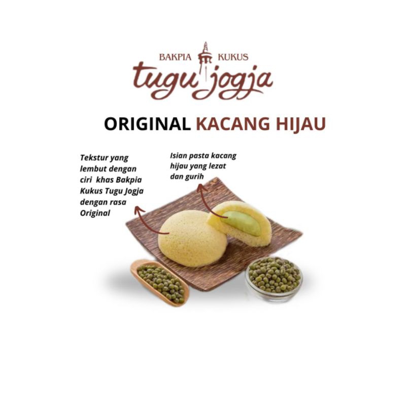 

Bakpia Kukus Tugu Jogja isi 10 Original Kacang Hijau