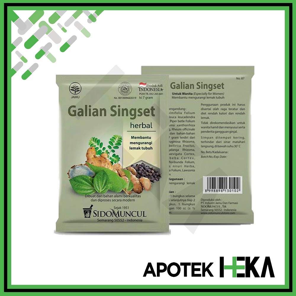 

Galian Singset Sido Muncul Satuan 1 Sachet - Mengurangi Lemak [TANGERANG]