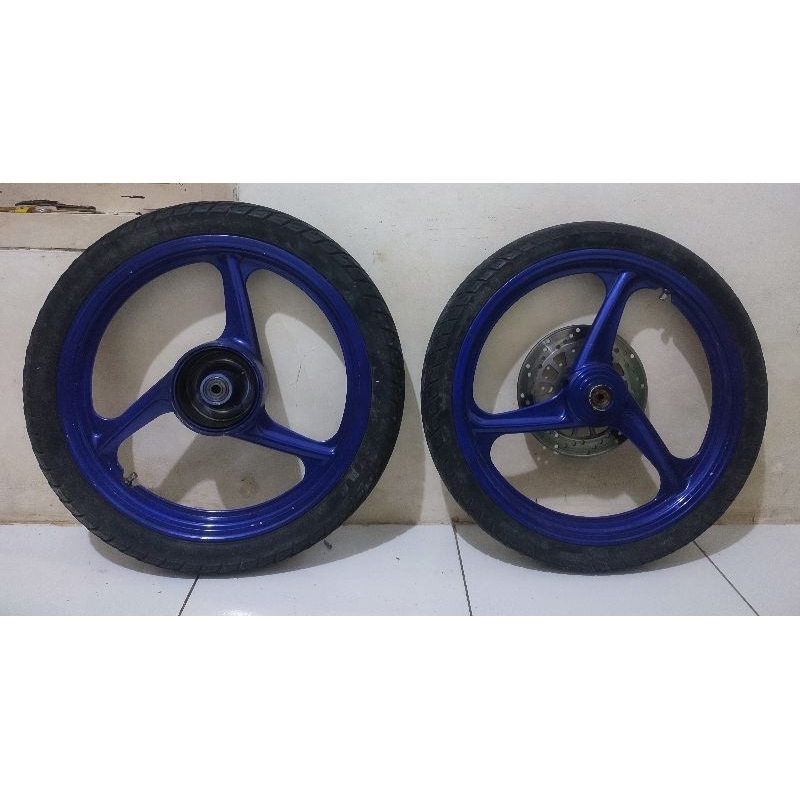 Velg Racing Fizr Palang 3 Enkei 5 Ring 17 Depan Belakang Set Ban d/b Dan Piringan Cakram Original Co