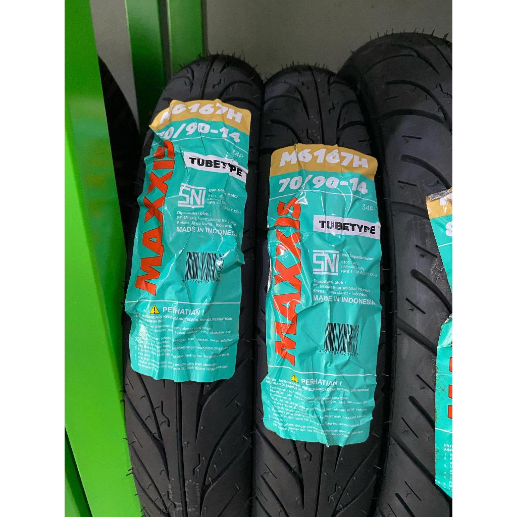 Ban Luar Maxxis IRC SWallow Non Tubles Ring 14 (70/90) Tubetype Ban Motor Mio Matic
