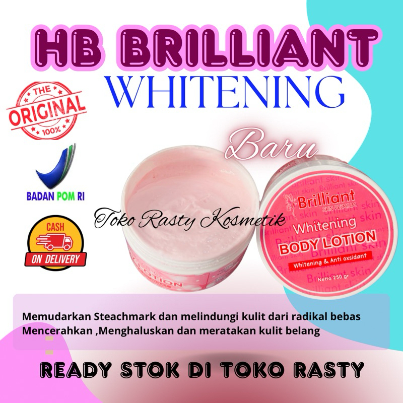 HB BRILLIANT SKIN BPOM HANDBODY PEMUTIH KULIT