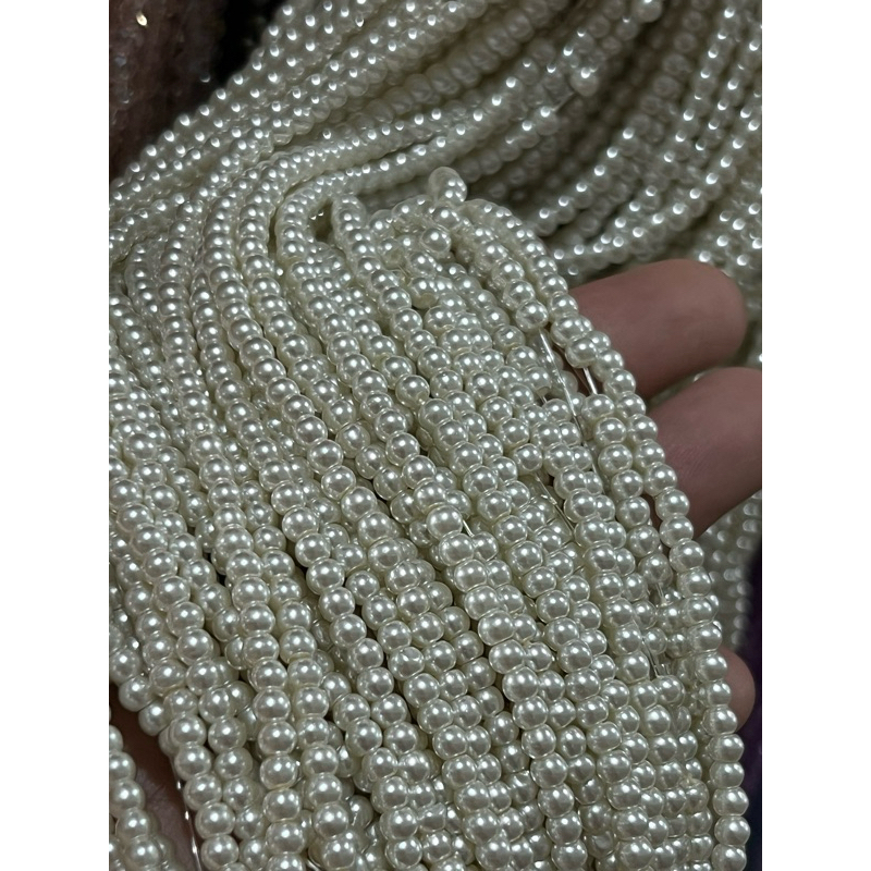 Mutiara sintetis 3mm/ Mutsin Berat 3mm / Mutiara Premium / Mutiara Berat 3mm
