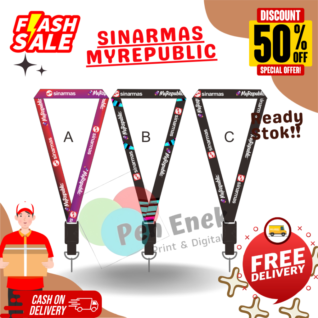 

(READY) TALI IDCARD SINARMAS MYREPUBLIC / LANYARD ID CARD MYREPUBLIC SINARMAS HARGA PALINGMURAH ANTI