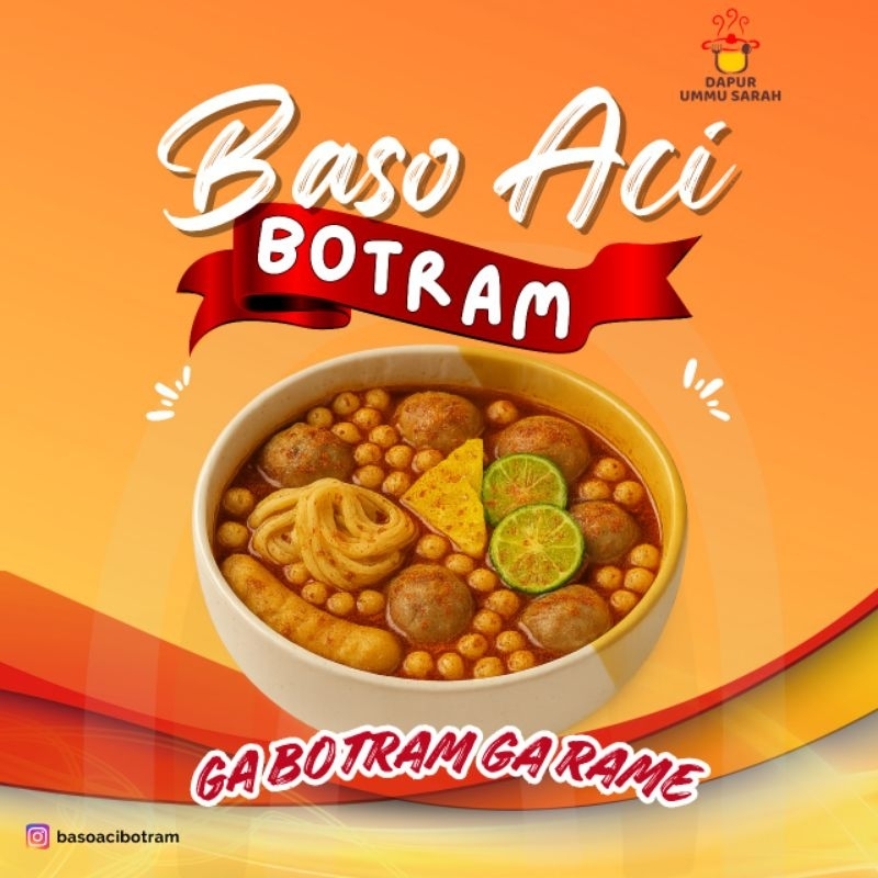 

BaCi Botram Babarengan : 6 BaCi Jando, 2 Cirawang, 1 Cuanki, 1Tahu Kuning, 1 Siomay, 1 Toping Sukro