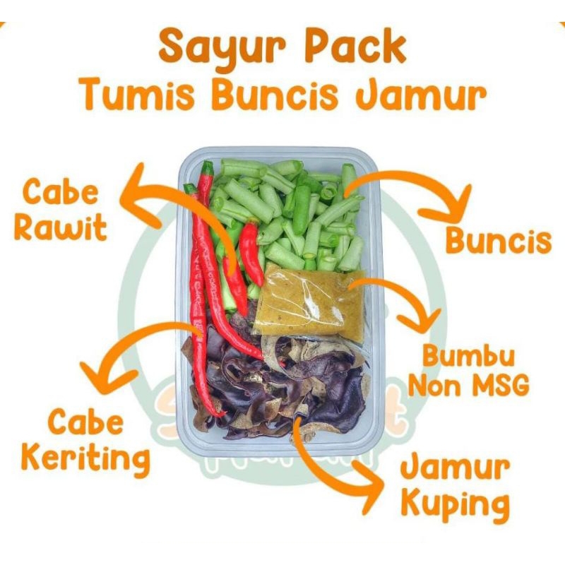 

KIRIM INSTAN Paket Sayur Potong Tumis Buncis Jamur / Sayur Buncis Jamur Pack