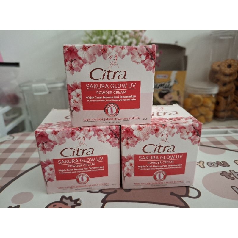 citra sakura glow powder cream