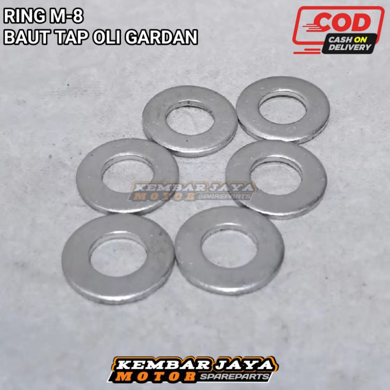 Ring Tap Oli Gardan M8 Ring Baut Tap Oli Gardan Baut 12 Alumunium