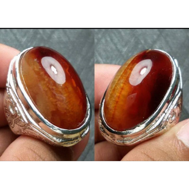 Batu Permata/Batu Mulia/Batu Akik Premium Natural Pandan Merah Super Big Size (Kolektor Item)