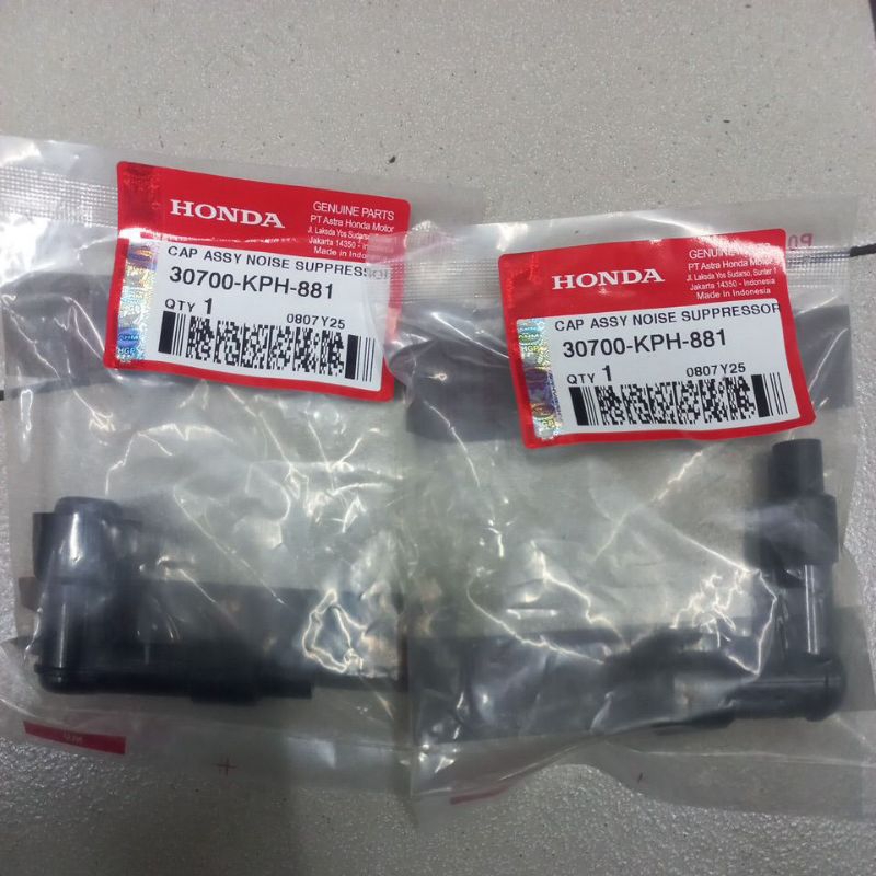 30700KPH881 – CAP ASSY NOISE SUPPRESSOR, TUTUP BUSI, KOP BUSI KHARISMA, SUPRA X 125 FI ORI AHM