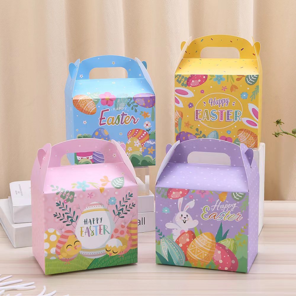 

Satuan- Box kue cookies permen telur Paskah/ Box gabble kotak kado Paskah/ Box kado gift Paskah motif Kelinci