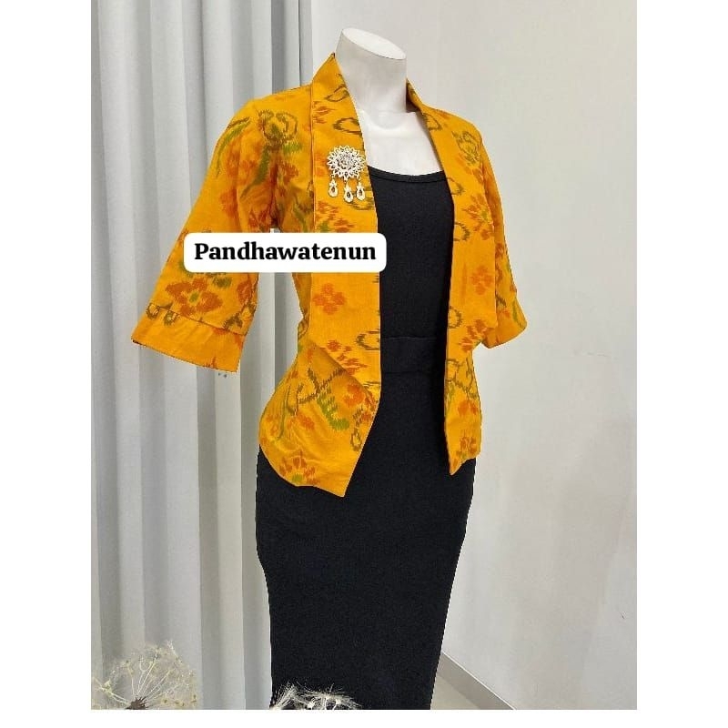 Atasan Tenun seragam kantor / baju seragam guru sekolah / outer tenun wanita / seragam pns / baju pe