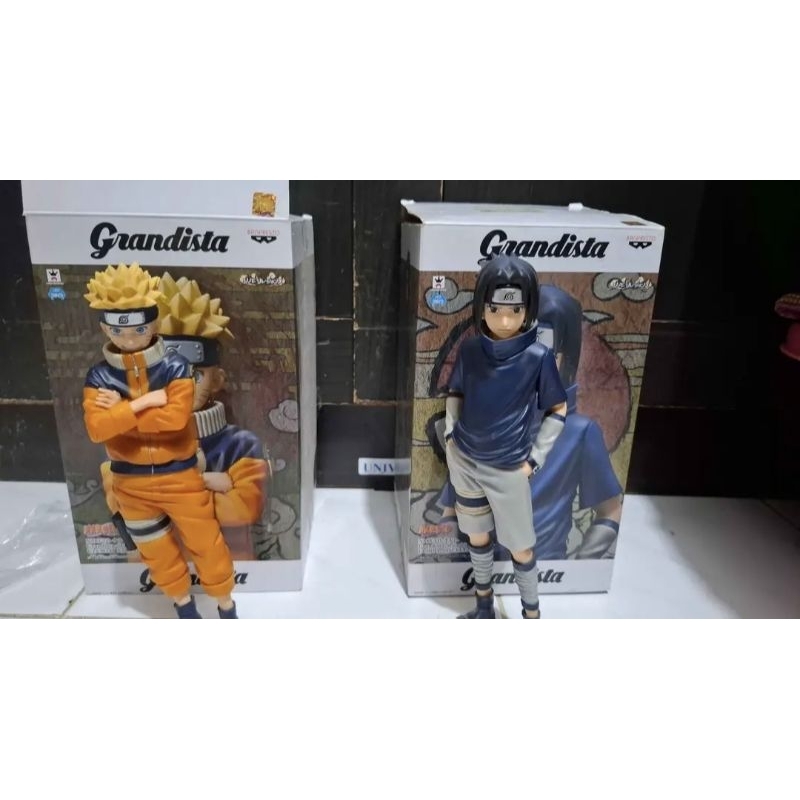 Action Figure Naruto&Sasuke Grandista Bekas