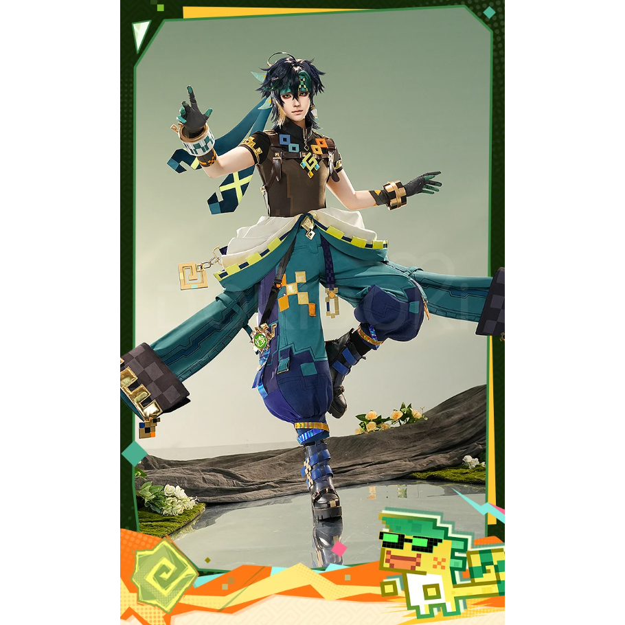 1/3 delusion Kinich Cosplay Costume Game Genshin Impact Natlan Men Cosplay Costume Kinich Cosplay Me