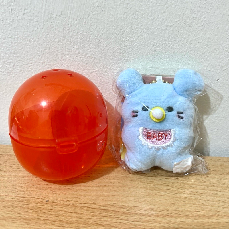 yell babychan’s doll gashapon keychain / baby dot - blue mouse (selected)