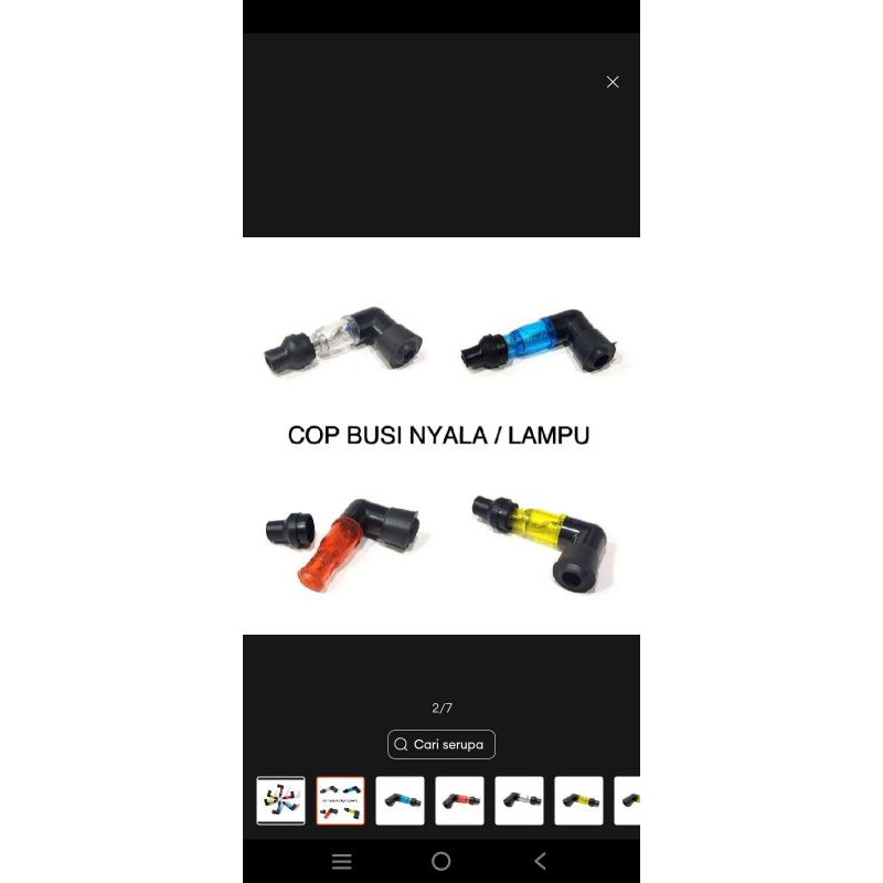 cop busi lampu nyala