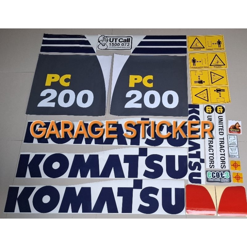 

Sticker excavators komatsu pc 200-8