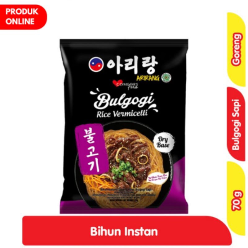 

Arirang Bulgogi Rice Vermicelli Bihun Instan Goreng Bulgogi Sapi 70 g