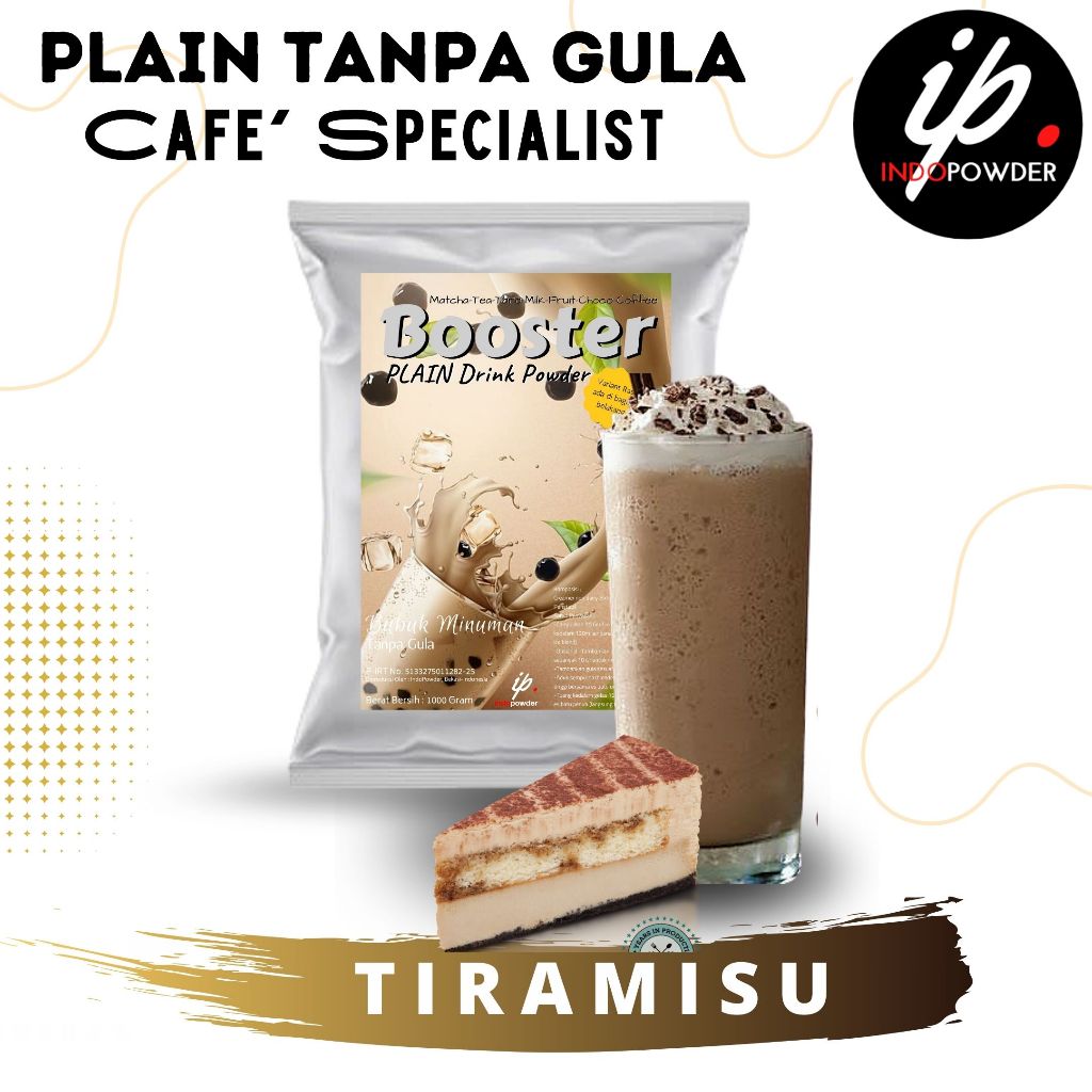 

IP Bogor - Bubuk Minuman Plain Tanpa Gula Rasa TIRAMISU 1Kg Untuk Cafe, Waralaba dan Resto